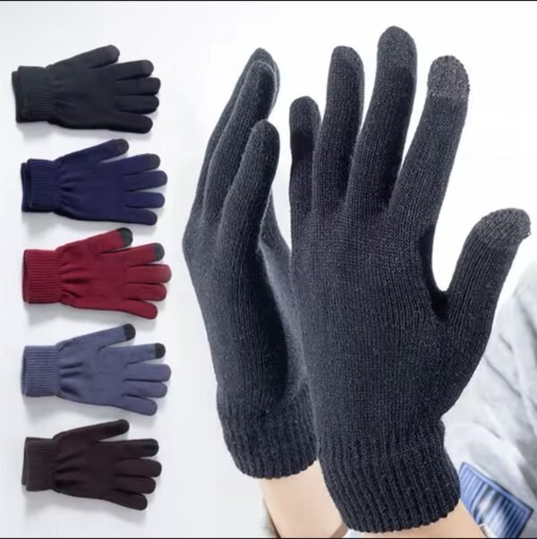 Winter Warm Knitted Gloves - Image 3
