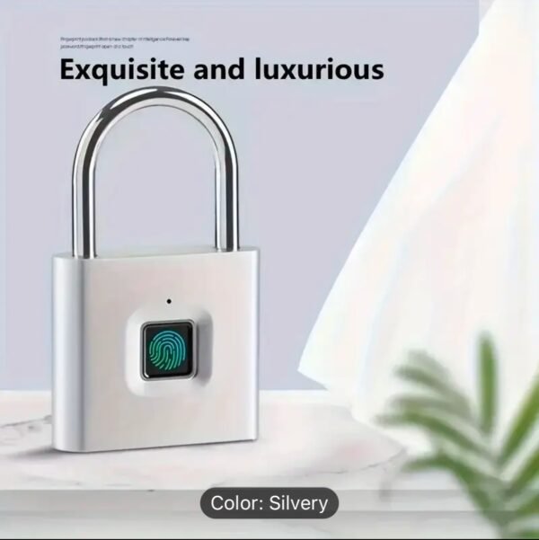 1pc Smart Fingerprint Padlock - Image 6