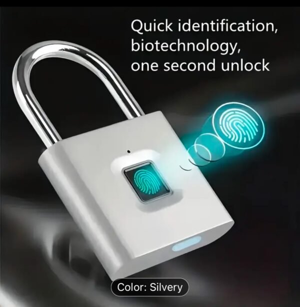 1pc Smart Fingerprint Padlock - Image 9